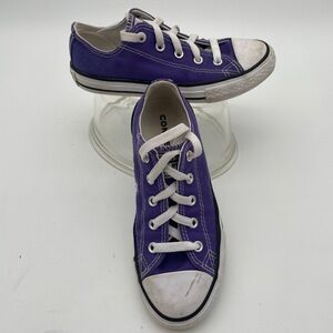 Converse 337837F Purple Canvas Low Top youth Kids All‎ Star Sneakers Size US 1
